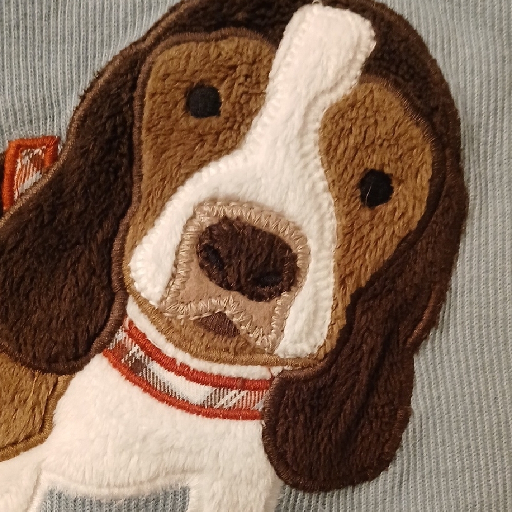 Gymboree Long-Sleeve Shirt with Dog Appliqué Size 3T Beagle (I) - Picture 5 of 8